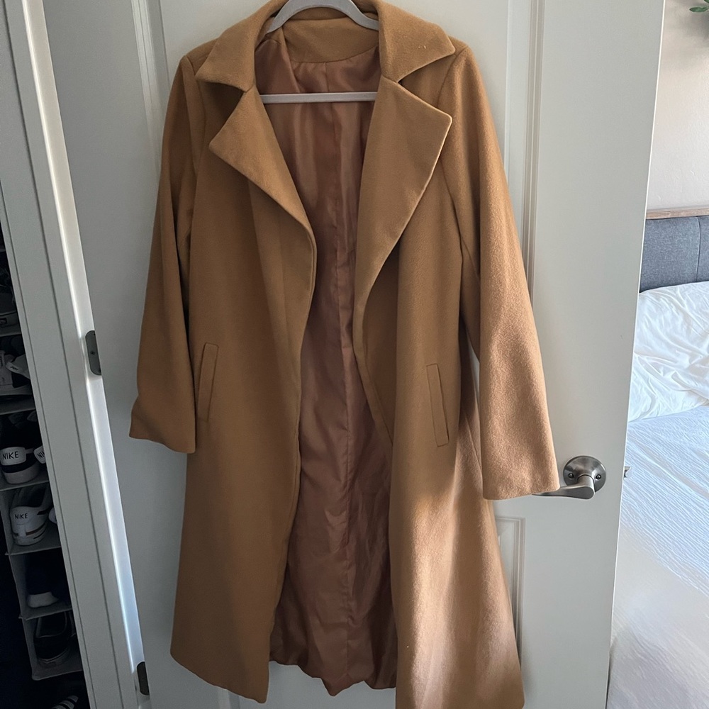 Brown pea coat